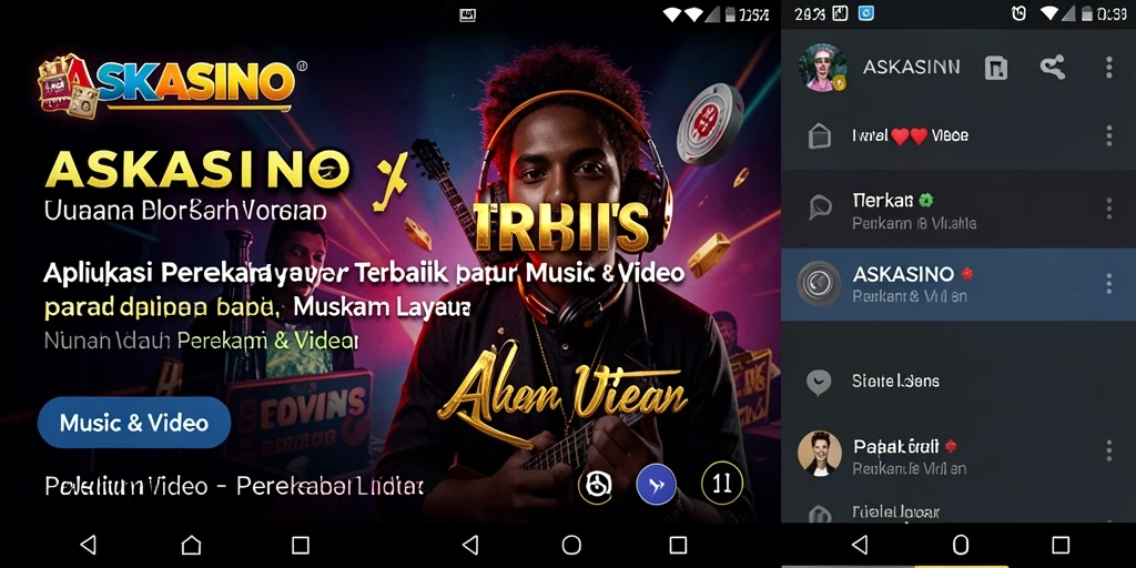 Tampilan antarmuka pengguna aplikasi Perekam Layar ASKASINO.