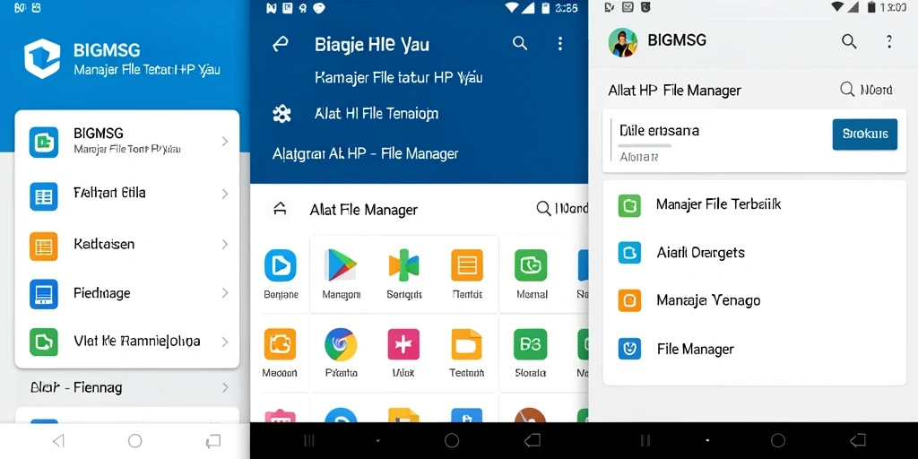 Tampilan antarmuka BIGMSG yang sederhana dan fungsional.