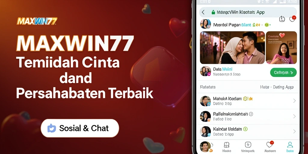 Antarmuka MAXWIN77 yang modern dan mudah digunakan untuk mencari pasangan.