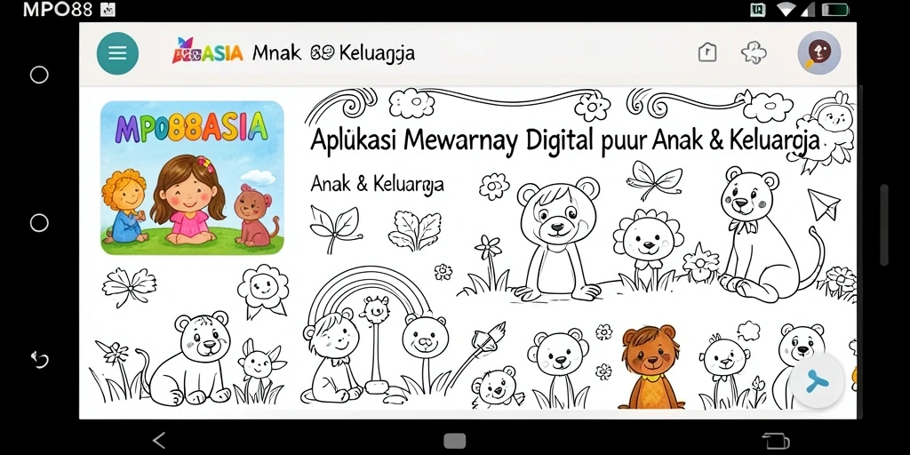 Tampilan antarmuka MPO88ASIA saat digunakan untuk mewarnai.