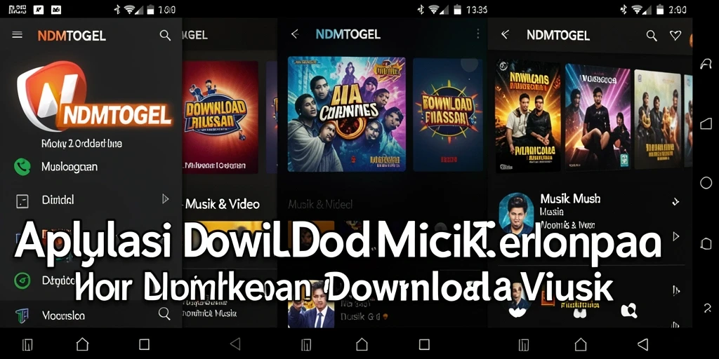 Antarmuka pengguna NDMTOGEL yang intuitif dan fungsional untuk Download Musik.