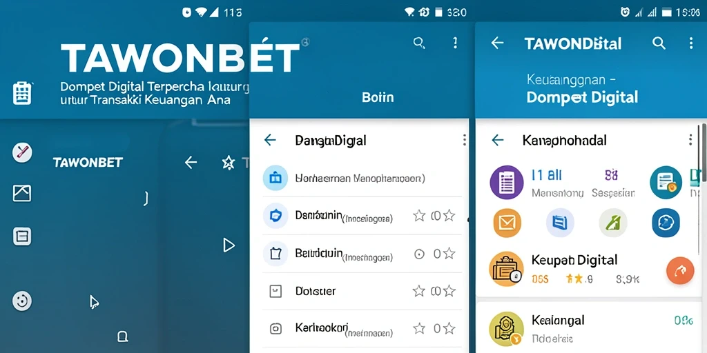 Antarmuka TAWONBET yang ramah pengguna dan fungsional.