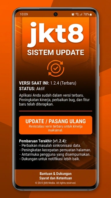 Riwayat Versi jkt8 untuk Pengguna Android